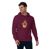 TSFH Icon in Flames Eco Eaglan Hoodie TSFH Icon in Flames Eco Eaglan Hoodie