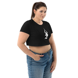 Image Title TSFH White Icon Organic Crop Top
