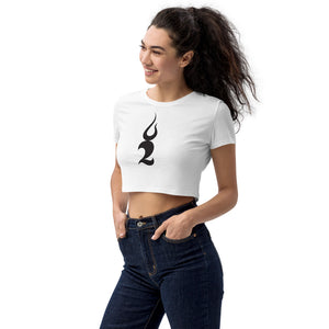 Image Title TSFH Black Icon Organic Crop Top