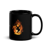 TSFH Icon in Flames Black Glossy Mug