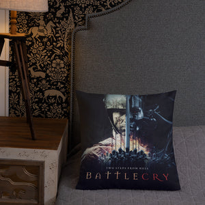 Battlecry Artwork Cushion Display